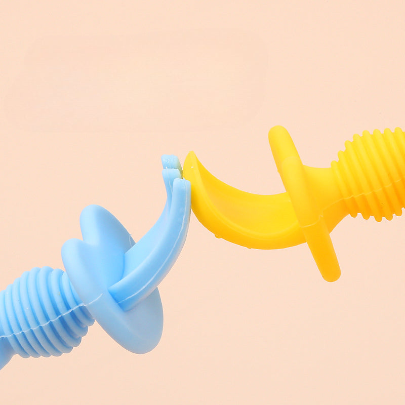 Wholesale Silicone Licking Spoon Baby Learning Eating Training Spoon